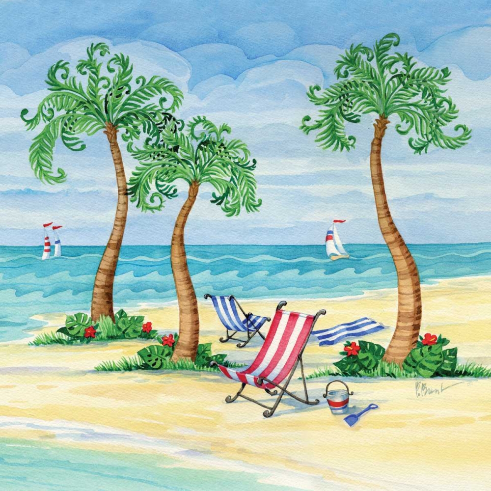Whimsy Bay Chairs II art print by Paul Brent for $57.95 CAD
