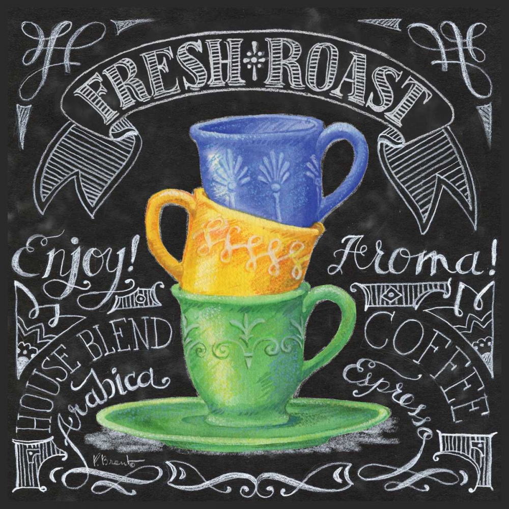 Chalkboard Coffee I art print by Paul Brent for $57.95 CAD