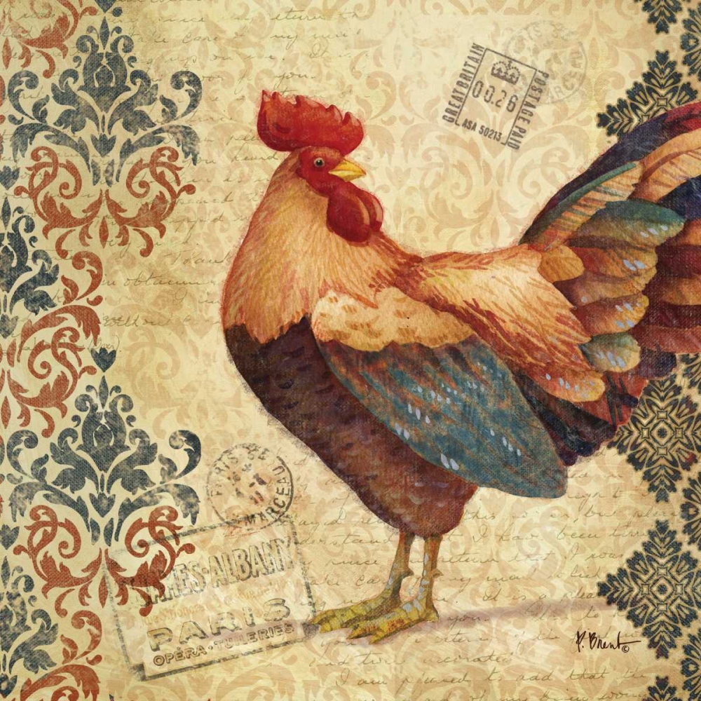 Gourmet Rooster IV art print by Paul Brent for $57.95 CAD