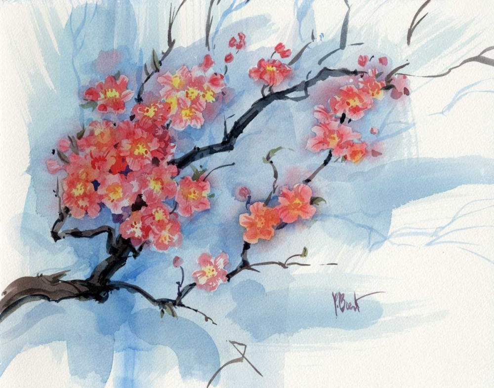 Cherry Blossoms I art print by Paul Brent for $57.95 CAD