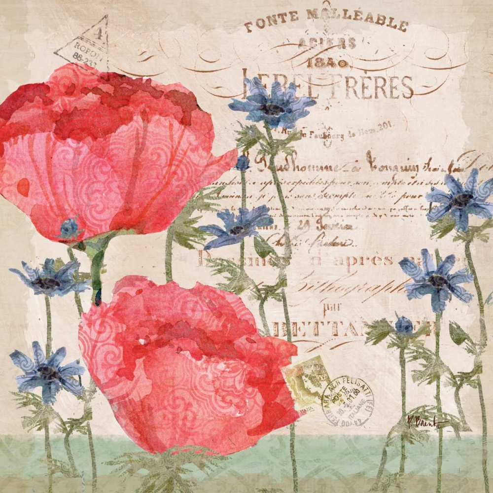 Parisian Peonies I art print by Paul Brent for $57.95 CAD