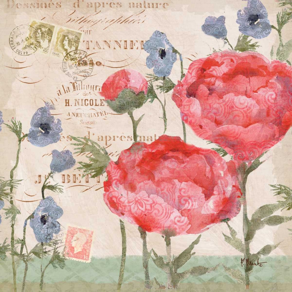 Parisian Peonies II art print by Paul Brent for $57.95 CAD