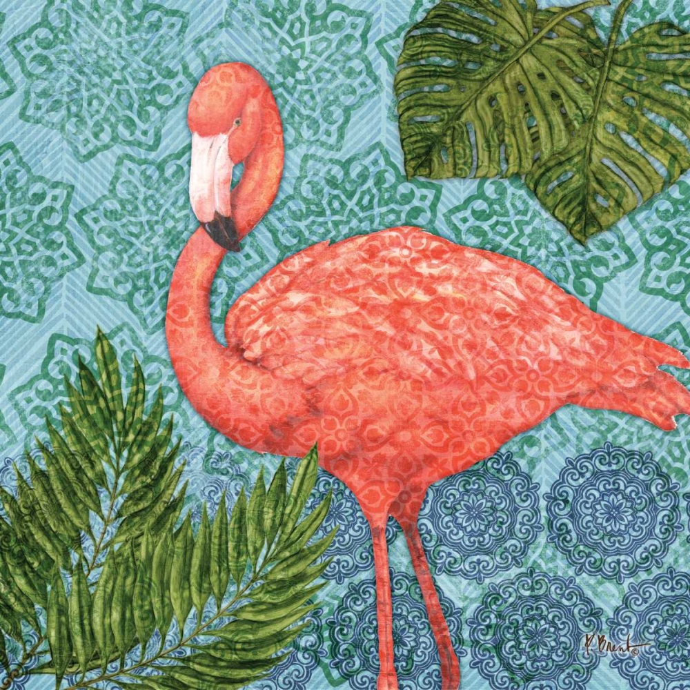 Bahama Flamingo II art print by Paul Brent for $57.95 CAD