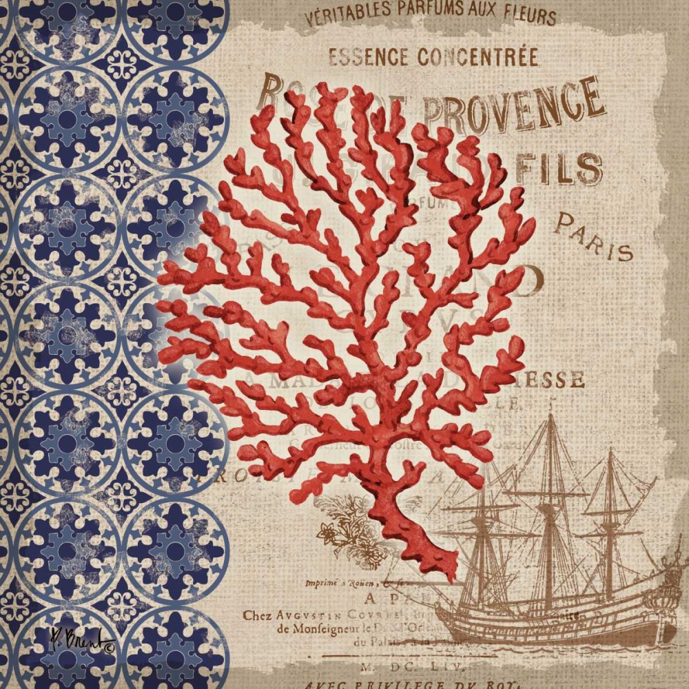 Burlap Coral III art print by Paul Brent for $57.95 CAD