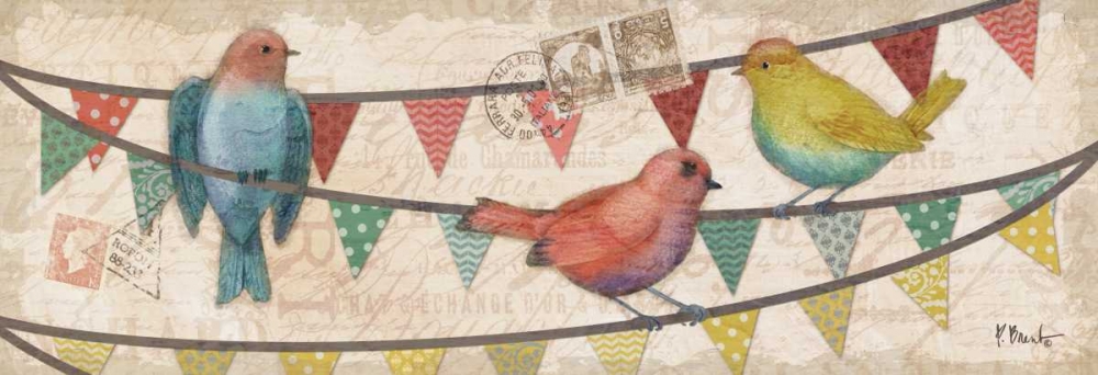 Fancy Flock Panel II art print by Paul Brent for $57.95 CAD