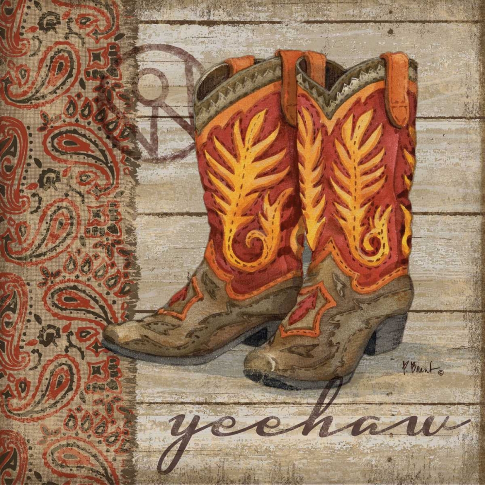 Wild West Boots I art print by Paul Brent for $57.95 CAD