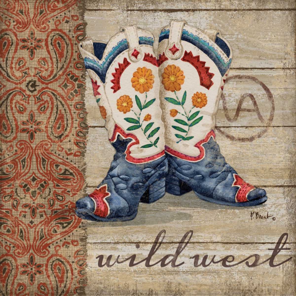 Wild West Boots IV art print by Paul Brent for $57.95 CAD