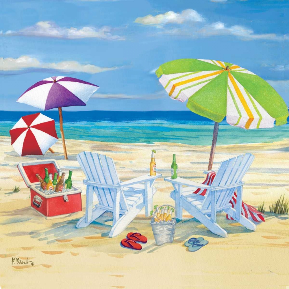 5 o-clock Beach I art print by Paul Brent for $57.95 CAD