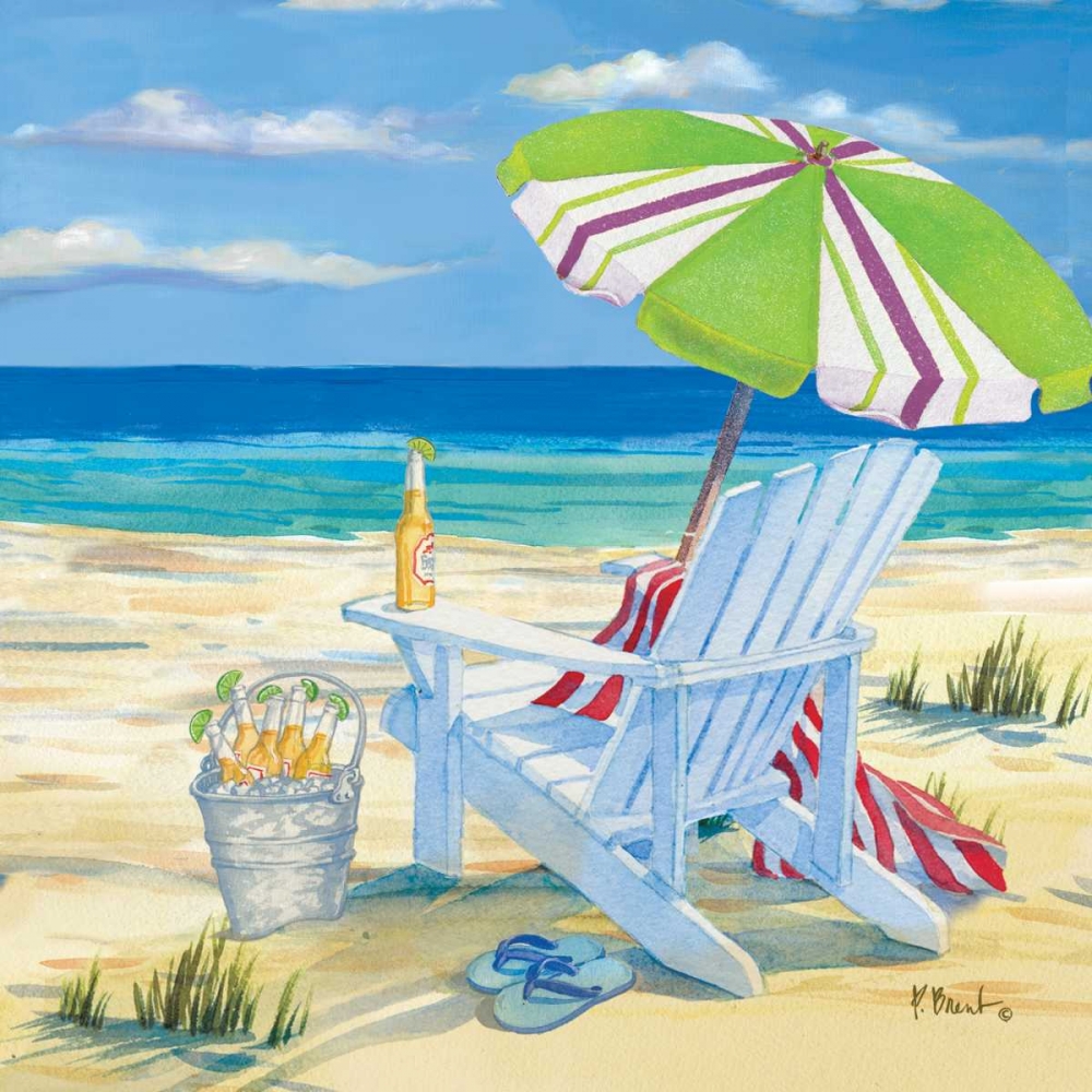 5 oclock Beach II art print by Paul Brent for $57.95 CAD
