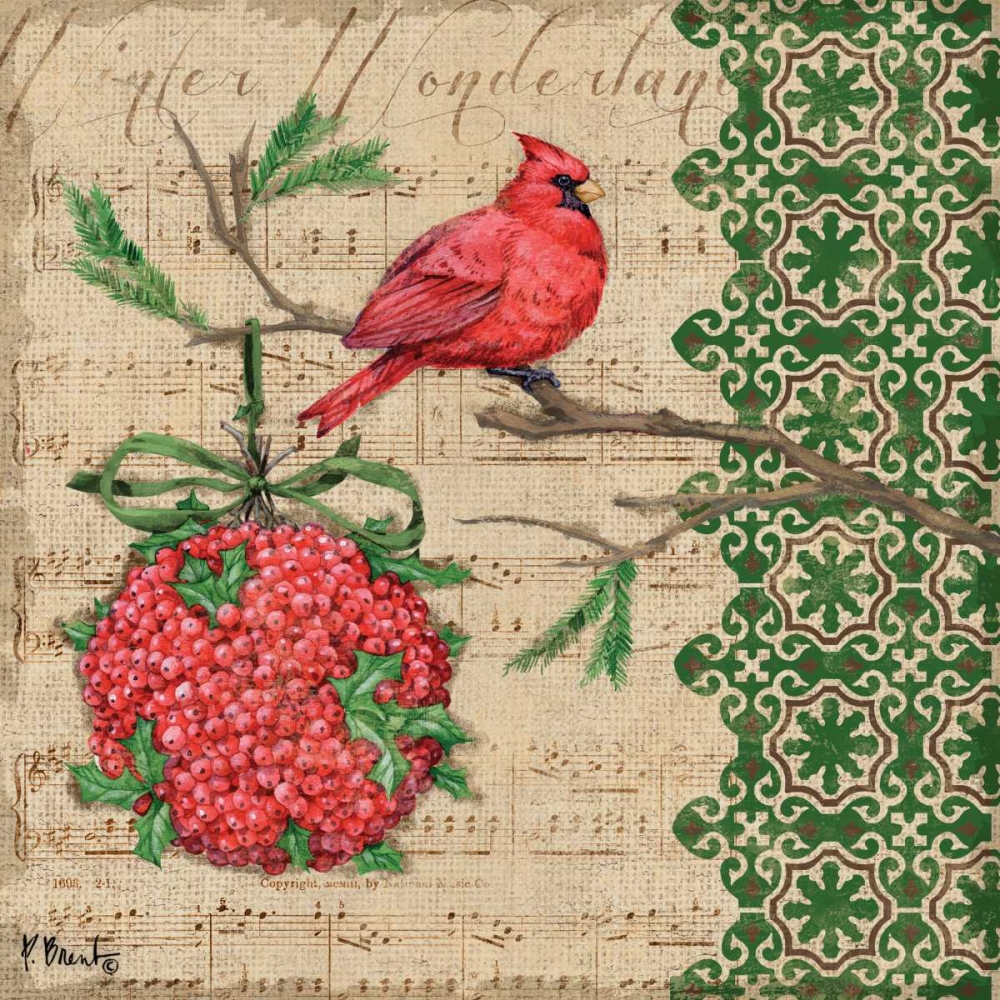 Burlap Holiday IV art print by Paul Brent for $57.95 CAD