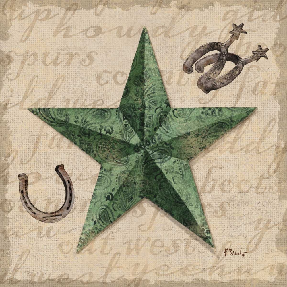 Bandana Barn Star III art print by Paul Brent for $57.95 CAD