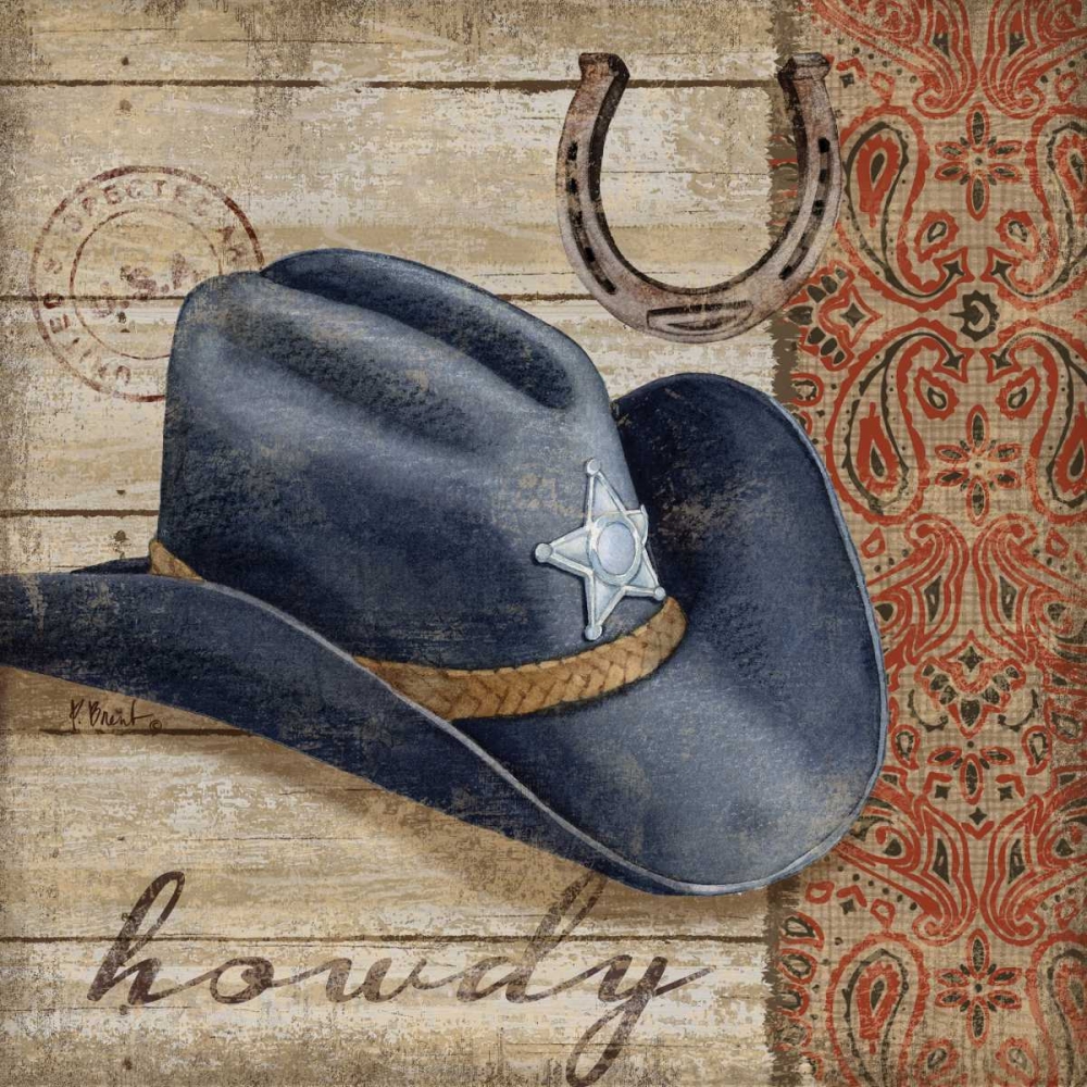 Wild West Hats I art print by Paul Brent for $57.95 CAD