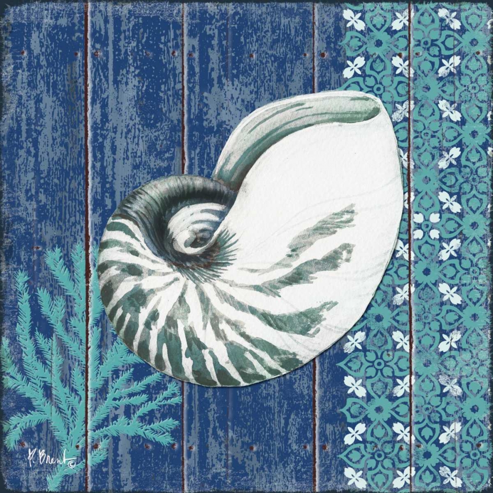 Indigo Sea IV art print by Paul Brent for $57.95 CAD