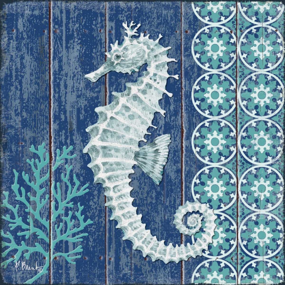 Indigo Sea VI art print by Paul Brent for $57.95 CAD