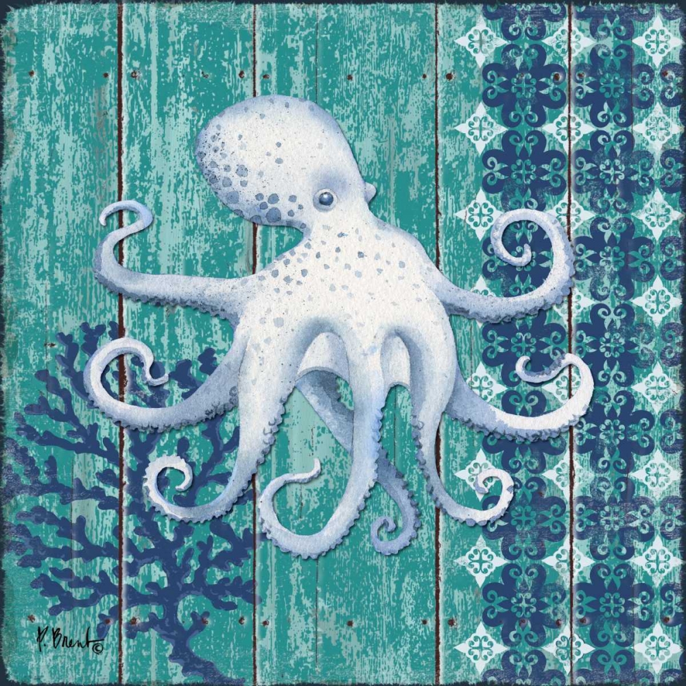 Indigo Sea IX art print by Paul Brent for $57.95 CAD