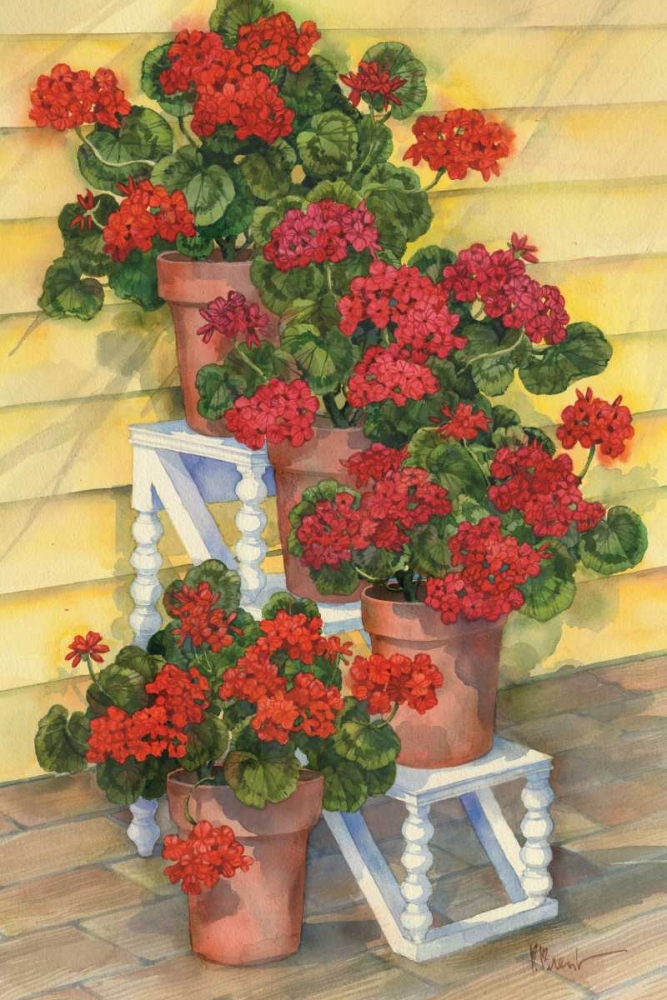 Spindle Shelf Geraniums art print by Paul Brent for $57.95 CAD
