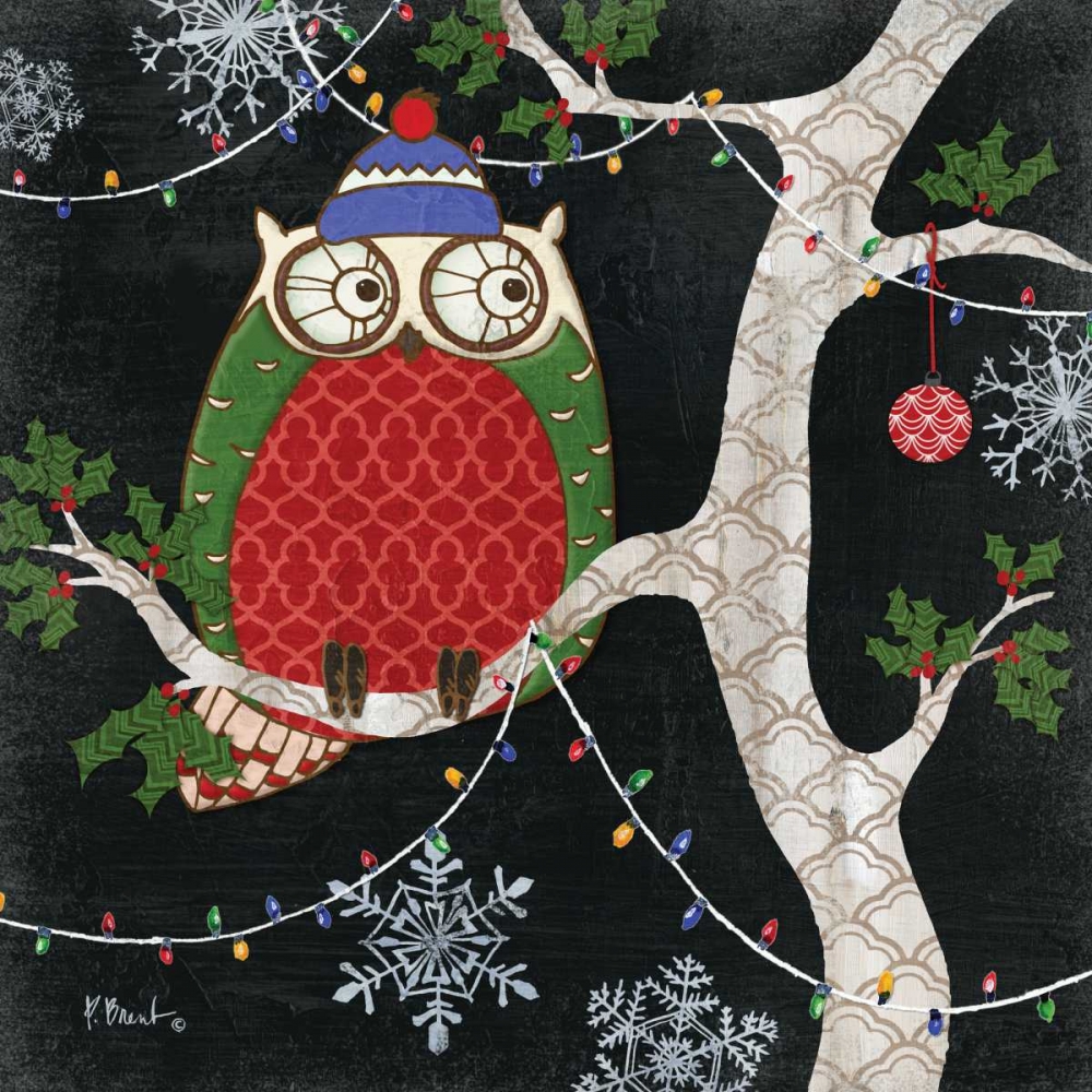 Winter Fantasy Owls II art print by Paul Brent for $57.95 CAD