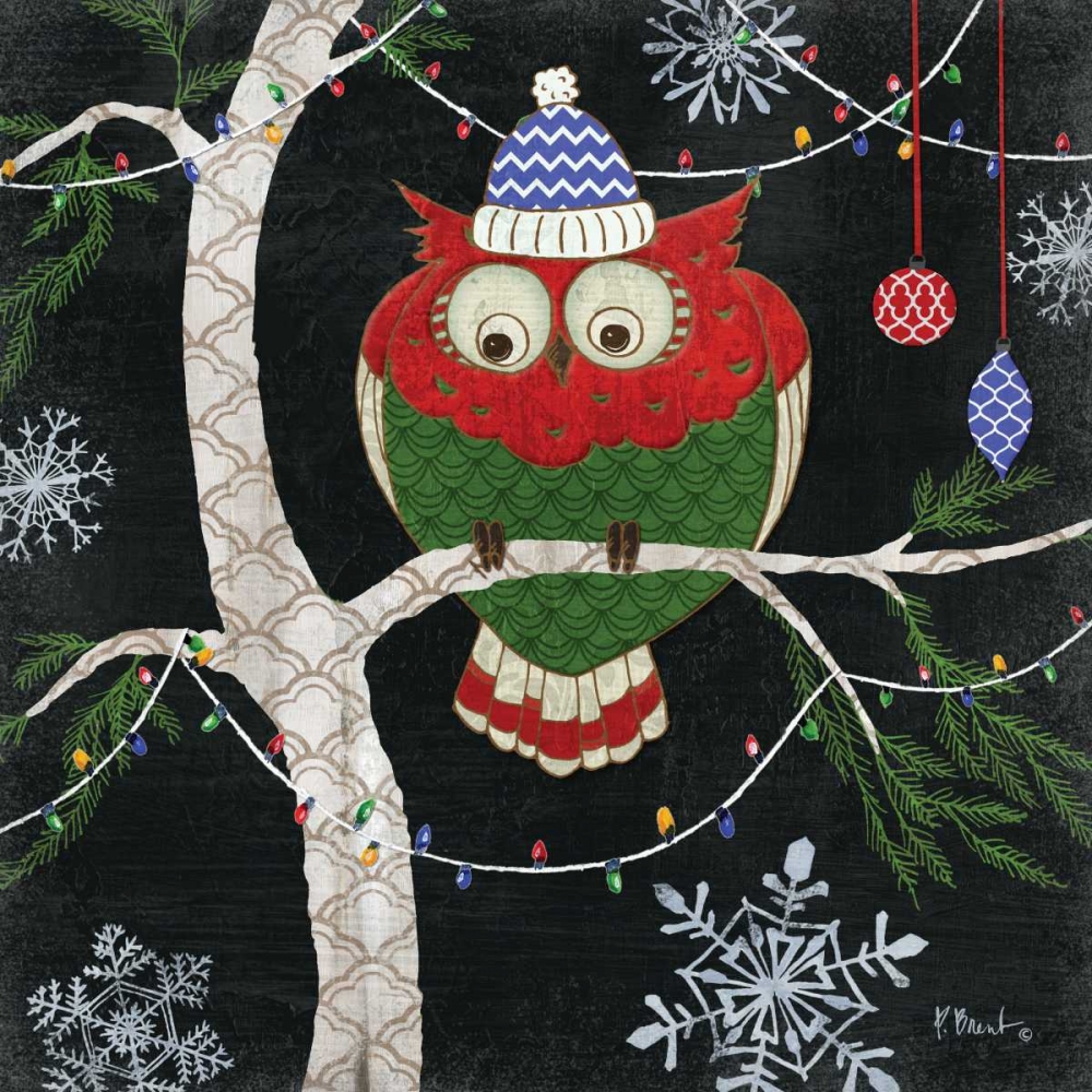 Winter Fantasy Owls IV art print by Paul Brent for $57.95 CAD