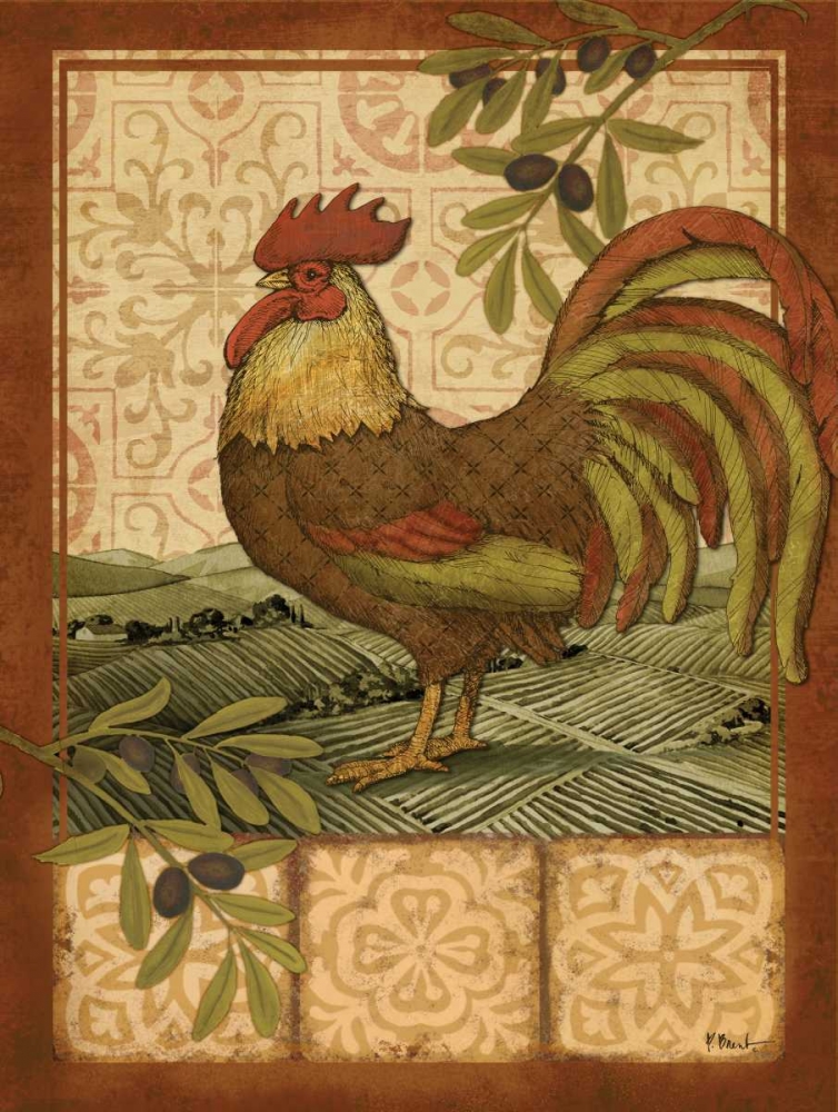 Tuscan Rooster I art print by Paul Brent for $57.95 CAD