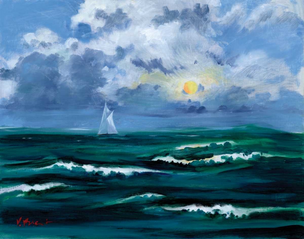 Sailboat Cloudscape art print by Paul Brent for $57.95 CAD