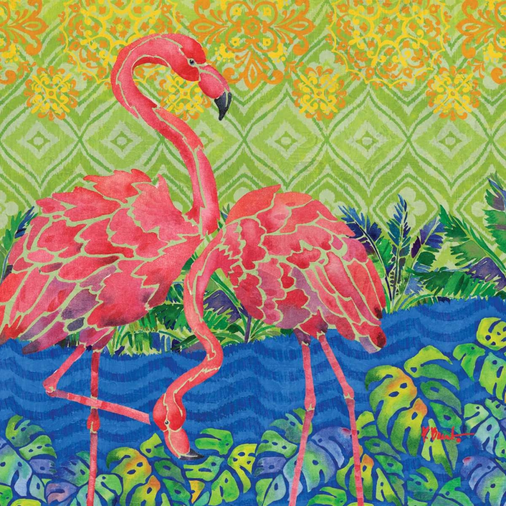 Flamingo Lagoon I art print by Paul Brent for $57.95 CAD