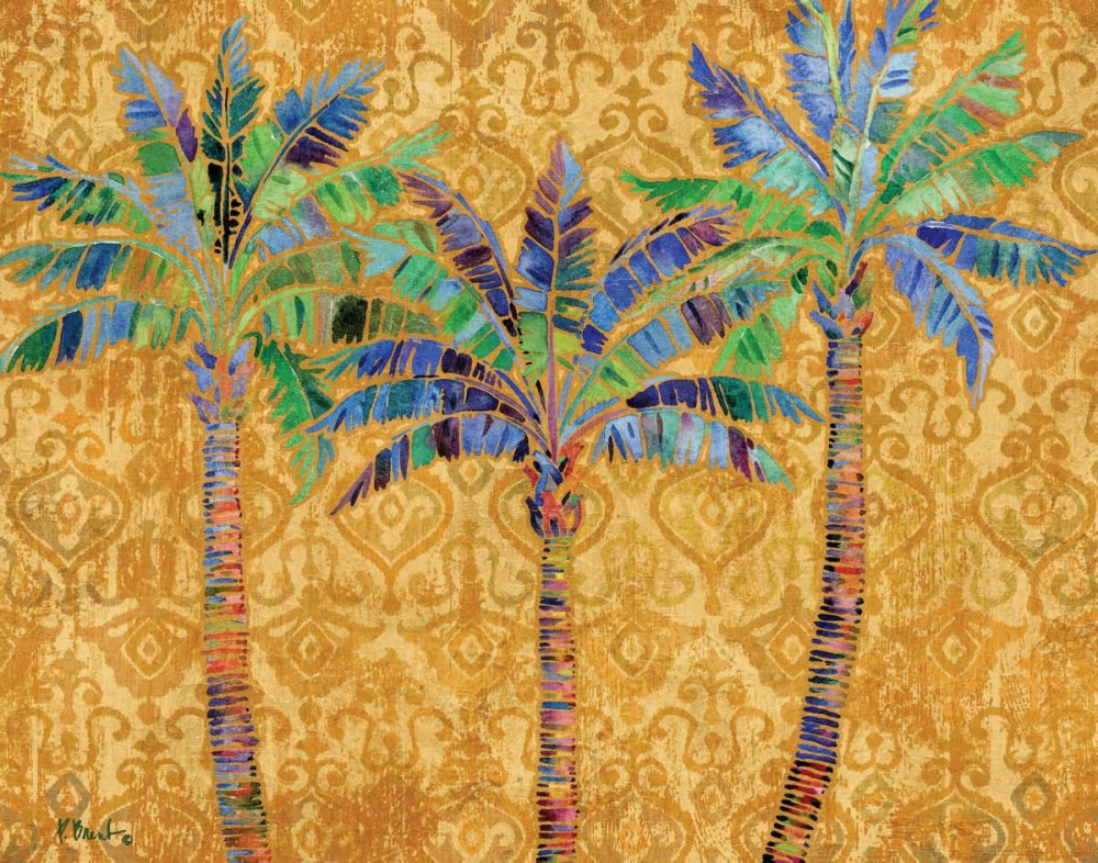 Paradise Palms Gold art print by Paul Brent for $57.95 CAD