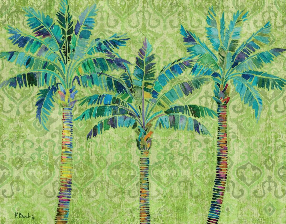 Paradise Palms Green art print by Paul Brent for $57.95 CAD
