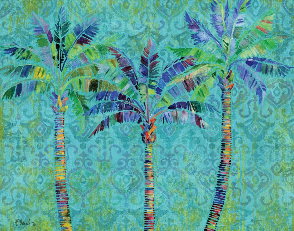 Paradise Palms Turquoise art print by Paul Brent for $57.95 CAD