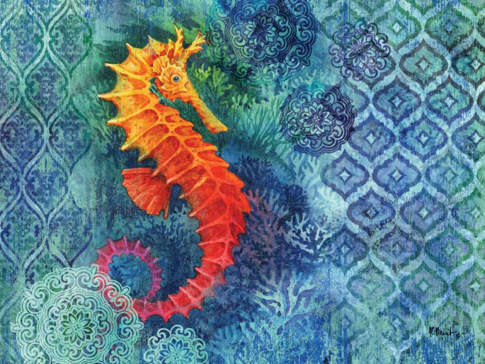 Seahorse Batik art print by Paul Brent for $57.95 CAD
