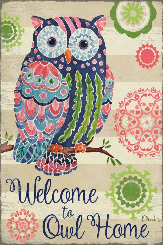 Groovy Owls II art print by Paul Brent for $57.95 CAD