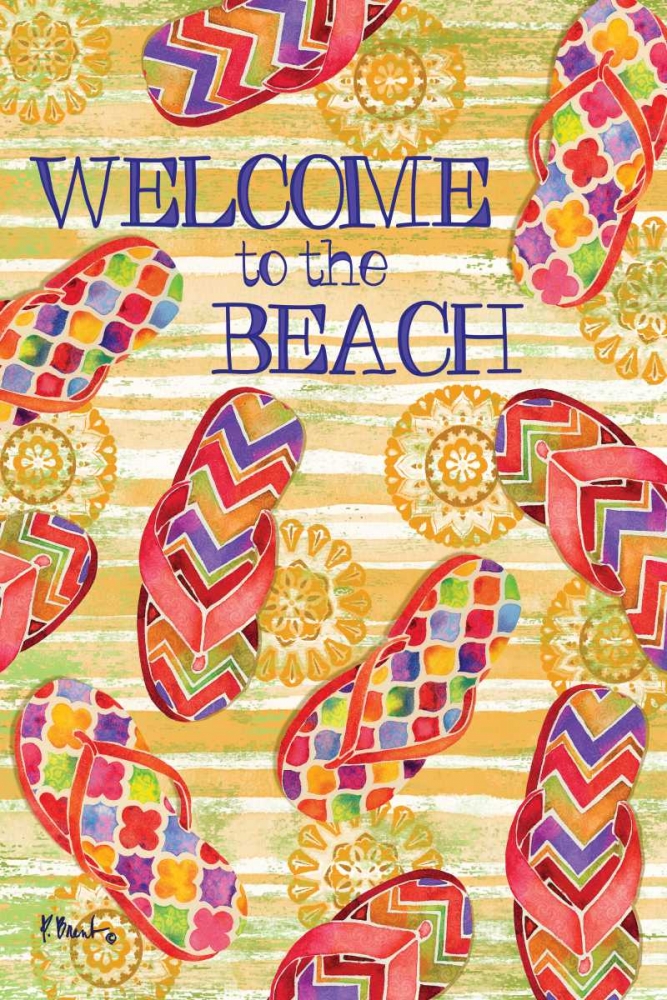 Sarasota Sandals Welcome art print by Paul Brent for $57.95 CAD