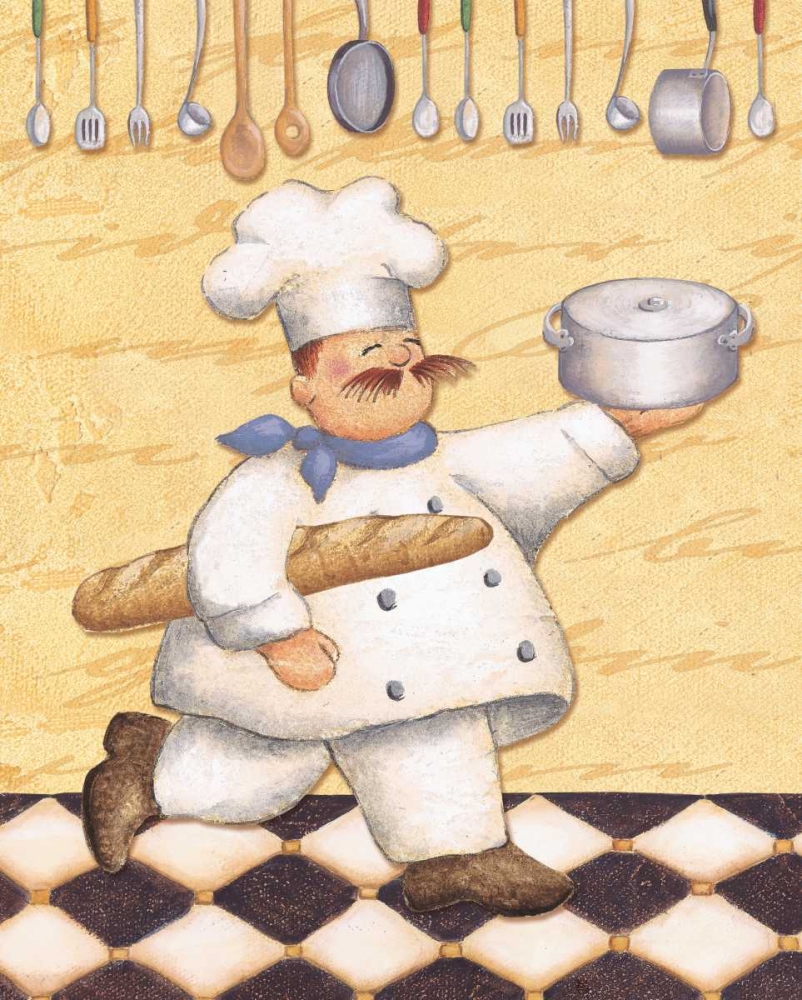 Le Chef et le Pain art print by Daphne Brissonnet for $57.95 CAD