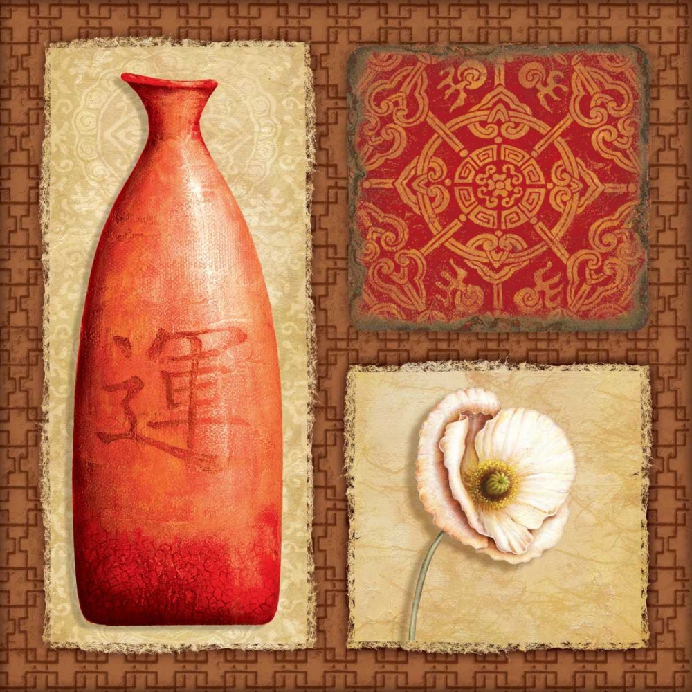 Oriental Collage I art print by Delphine Corbin for $57.95 CAD