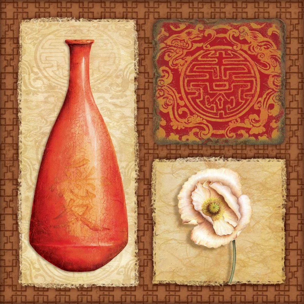 Oriental Collage II art print by Delphine Corbin for $57.95 CAD