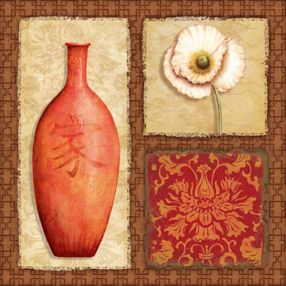 Oriental Collage III art print by Delphine Corbin for $57.95 CAD