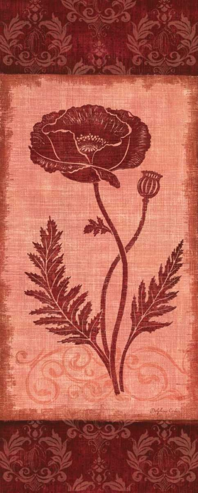 Poppy Silhouette art print by Delphine Corbin for $57.95 CAD