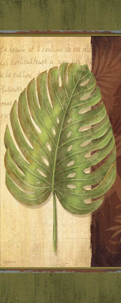 Palm Tropic Panel IV art print by Delphine Corbin for $57.95 CAD
