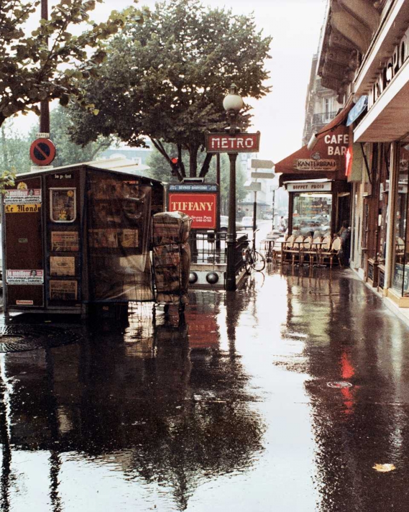 Sidewalk in Rain art print by Zeny Cieslikowski for $57.95 CAD