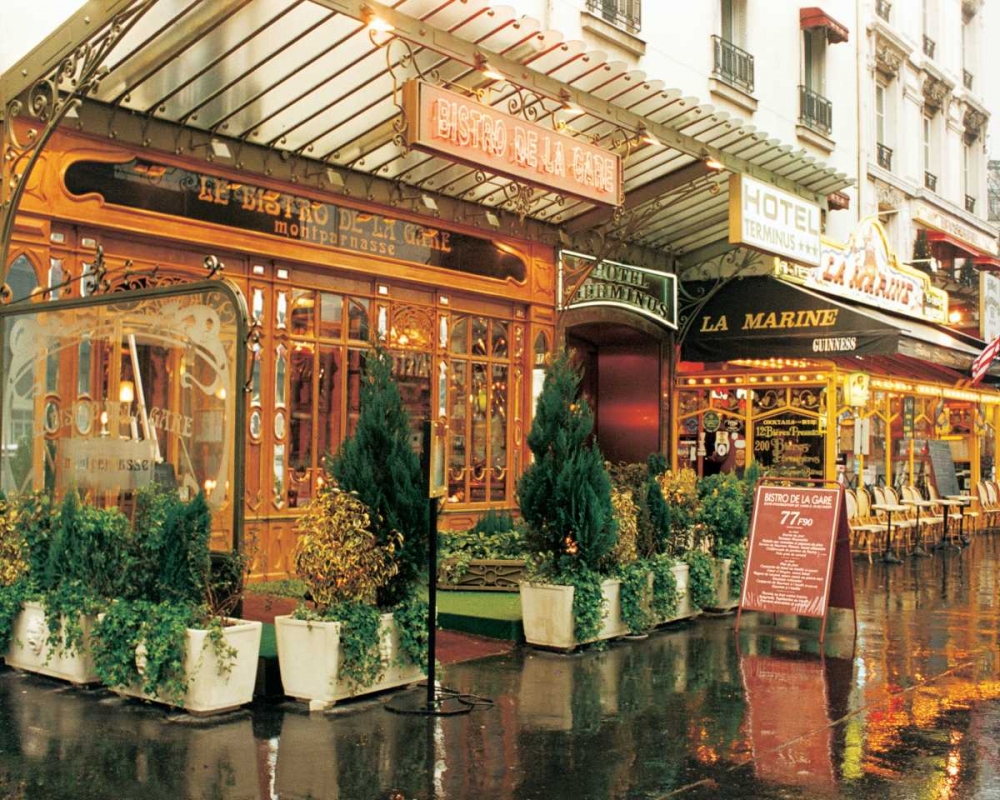 Bistro de la Gare art print by Zeny Cieslikowski for $57.95 CAD