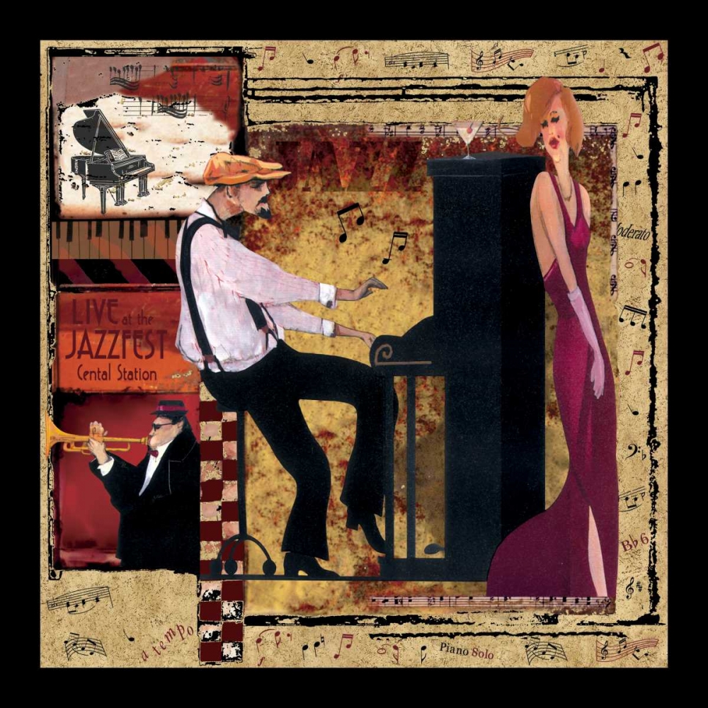 Jazz Piano art print by CW Designs Inc. for $57.95 CAD