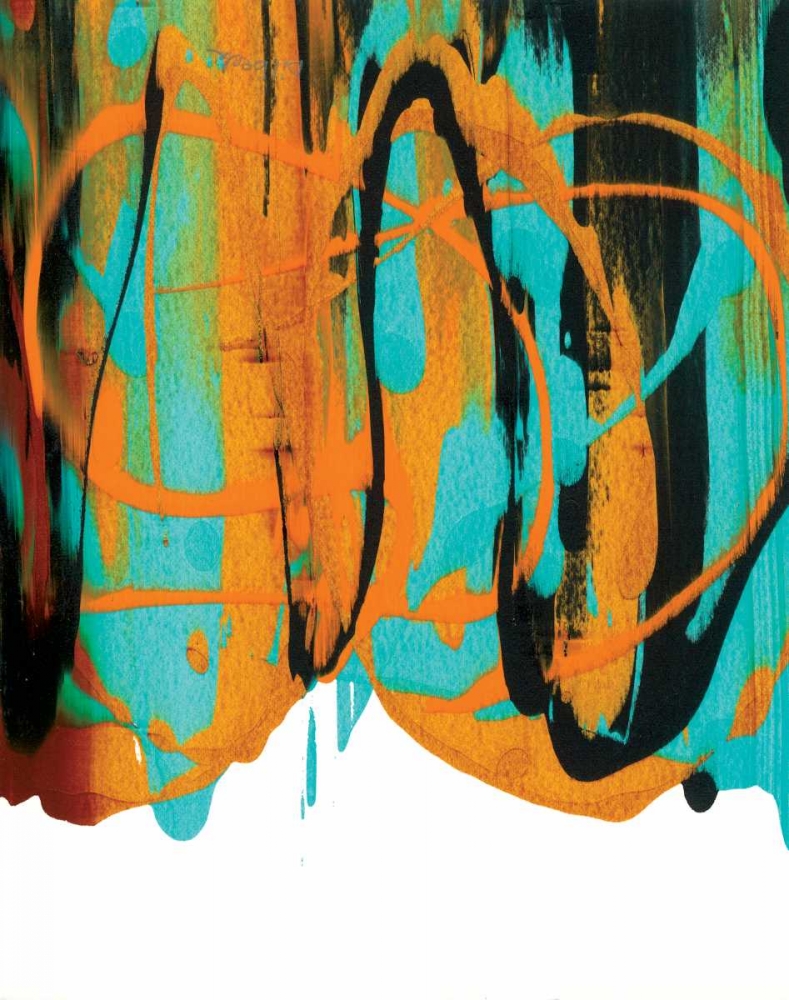 Orange Splatters art print by Nikki Dilbeck for $57.95 CAD