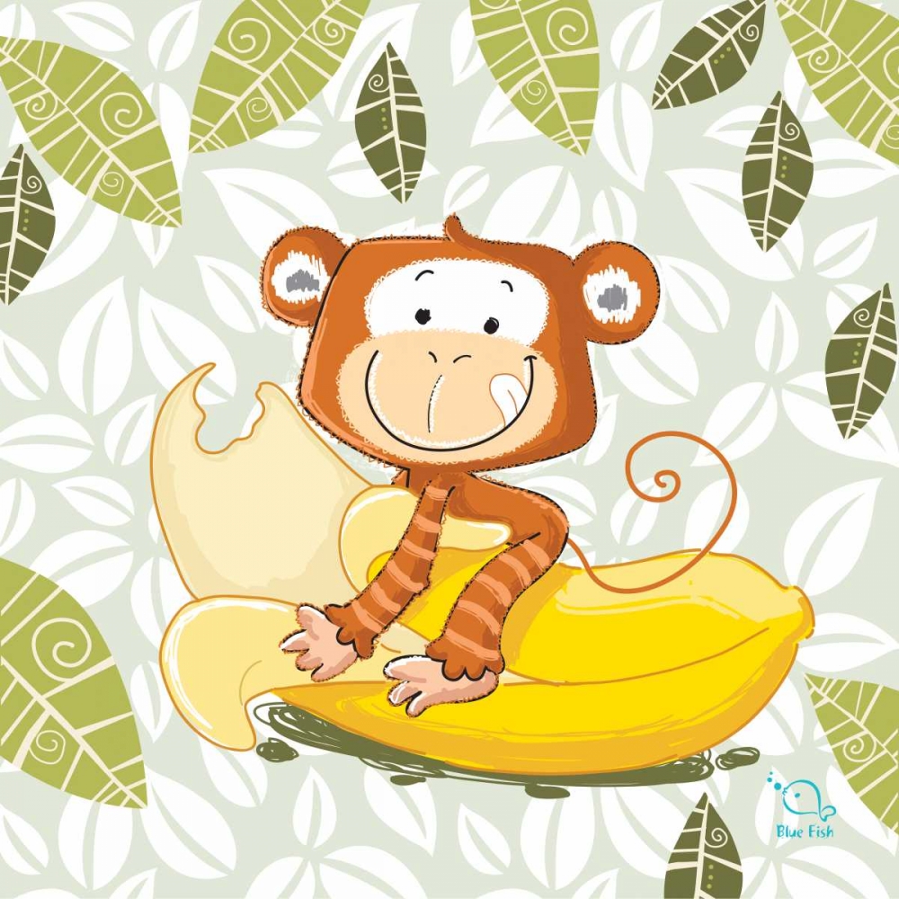 A Banana Ride art print by Blue Fish for $57.95 CAD