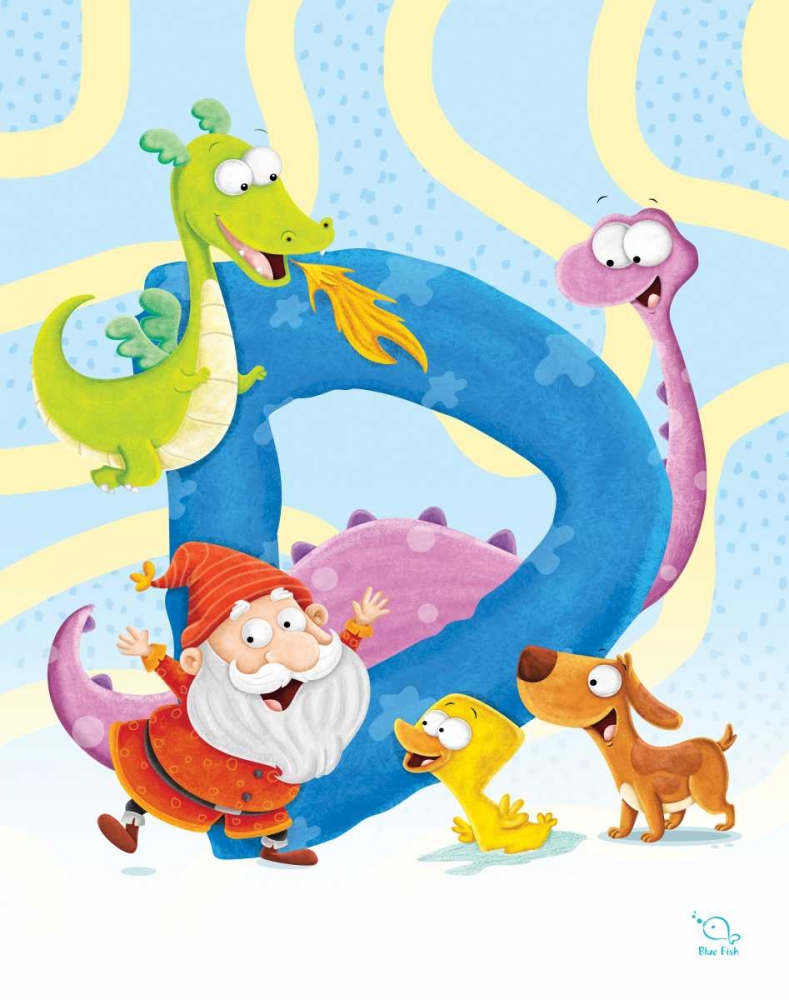 Dancing D art print by Blue Fish for $57.95 CAD