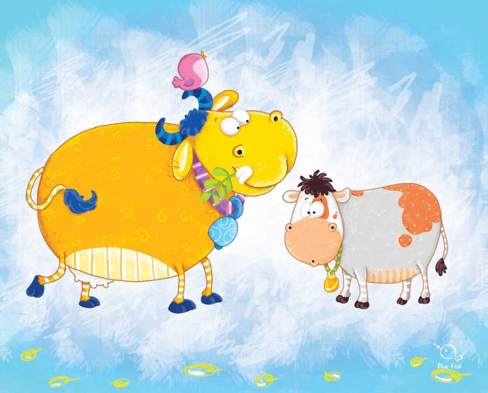 Milky Moo art print by Blue Fish for $57.95 CAD