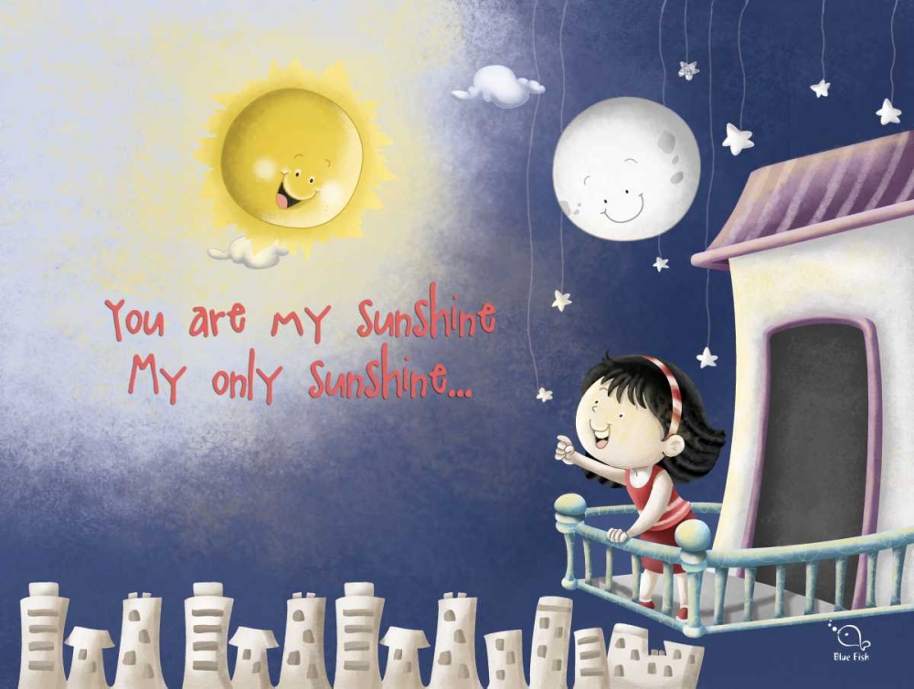 Sun, Moon, Stars art print by Blue Fish for $57.95 CAD