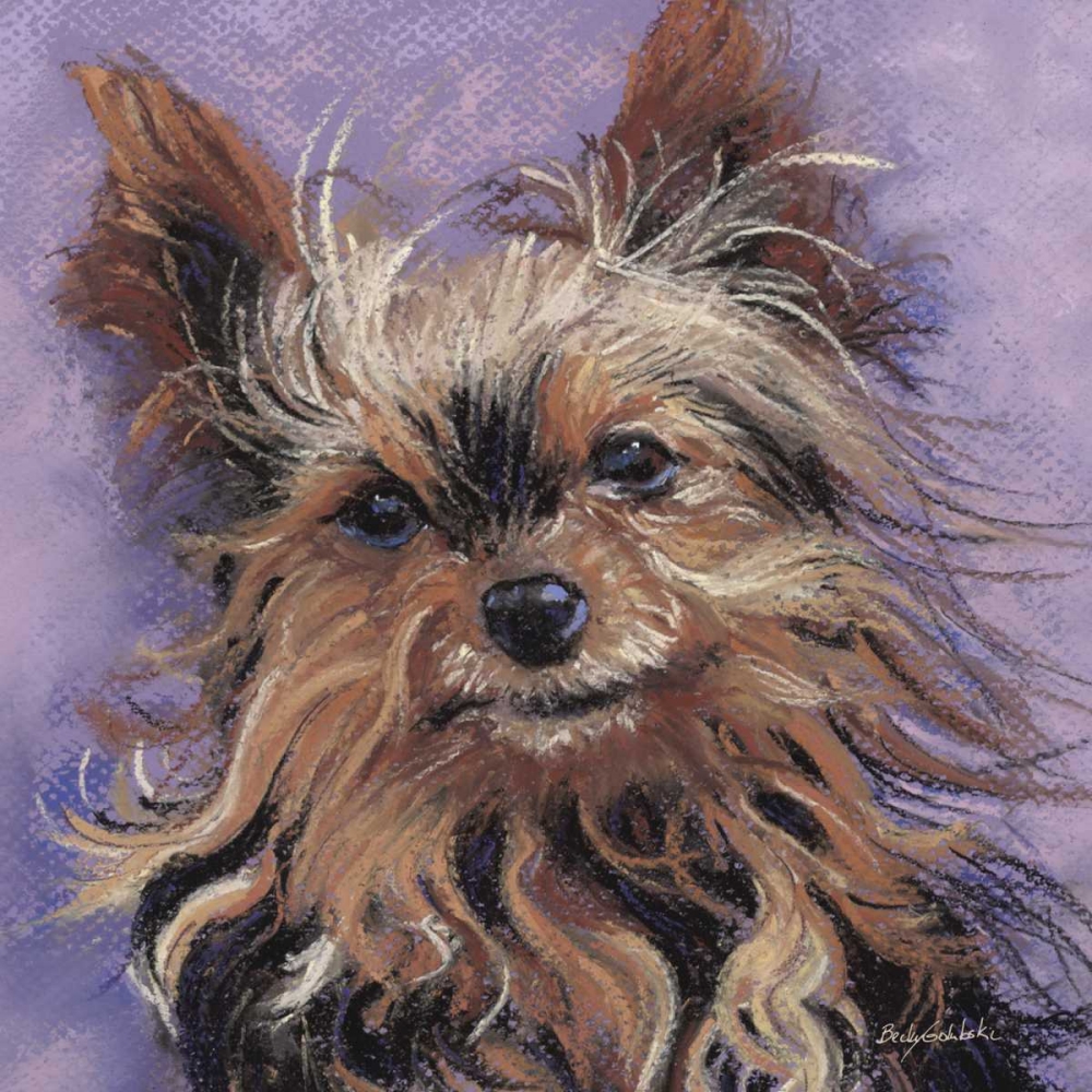 Teacup Yorkie art print by Becky Golubski for $57.95 CAD