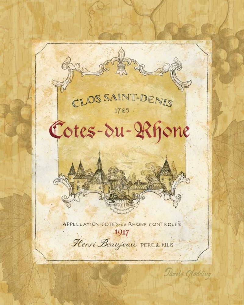 Cotes du Rhone art print by Pamela Gladding for $57.95 CAD