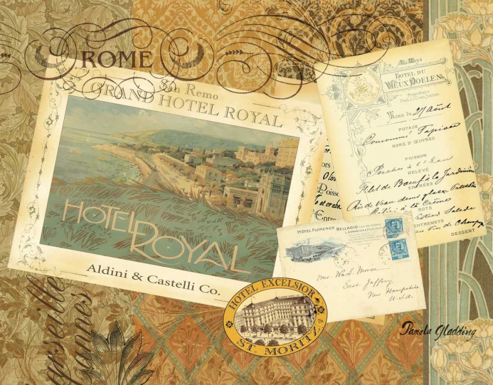 Grand Hotel Rome art print by Pamela Gladding for $57.95 CAD