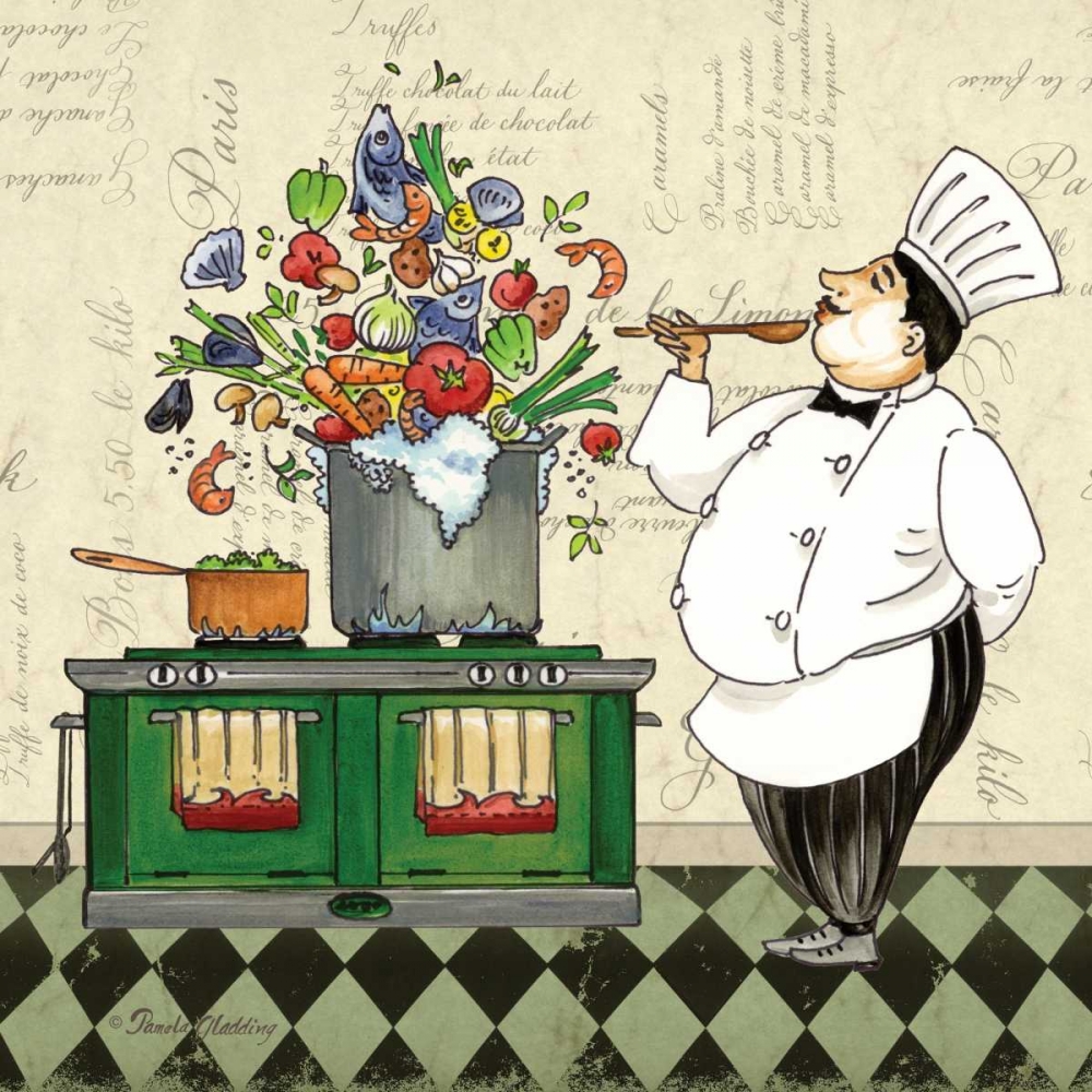 Chef Soup art print by Pamela Gladding for $57.95 CAD