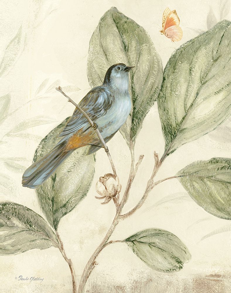 Bird And Branch I art print by Pamela Gladding for $57.95 CAD